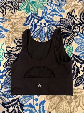Lululemon Black Sports Bra Cropped Tank